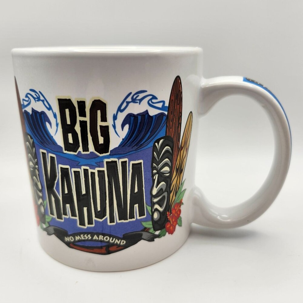 The Islander Group Big Kahuna Hawaii Ceramic Mug 24oz Hawaii Hawaiian Tiki